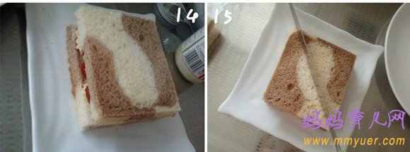 宝宝最爱的营养早餐&mdash;&mdash;草莓鸡蛋三明治