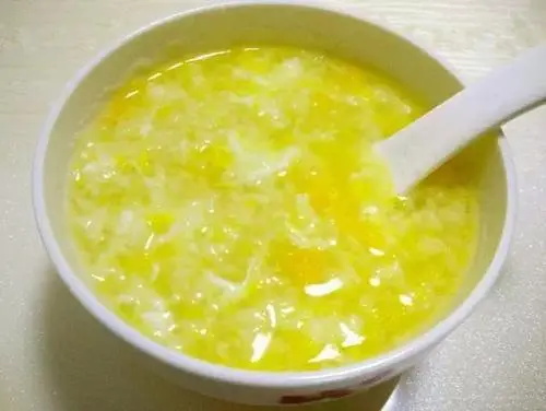 鸡蛋黄粉粥