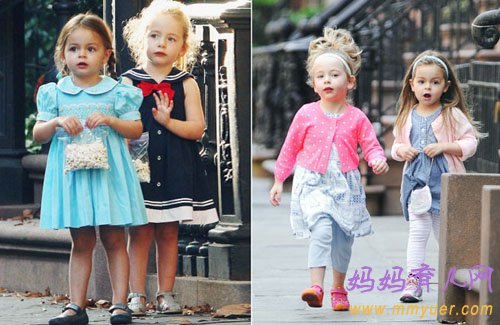 贝小七最受瞩目小公举有劲敌了 &ldquo;时装精&rdquo;姐妹比妈咪更抢镜