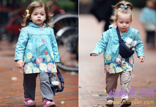 贝小七最受瞩目小公举有劲敌了 &ldquo;时装精&rdquo;姐妹比妈咪更抢镜